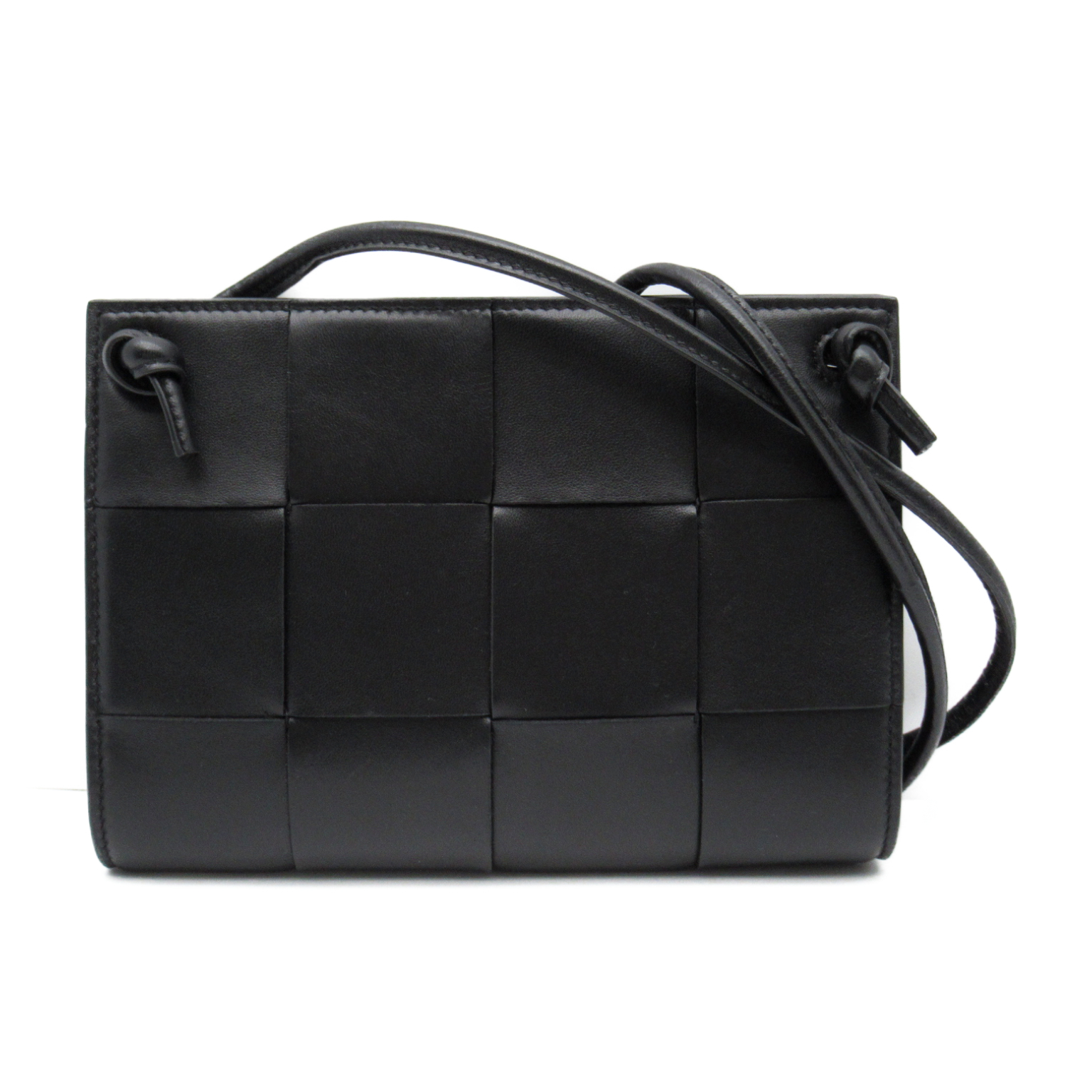 Bottega Veneta Leather Shoulder Bag Black Bottega Veneta Leather Shoulder Bag Black